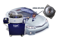 安全氣囊檢漏系統(tǒng) airbag inflator leak testing - helium leak detector - titantest leak detector